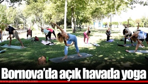Bornova’da açık havada yoga