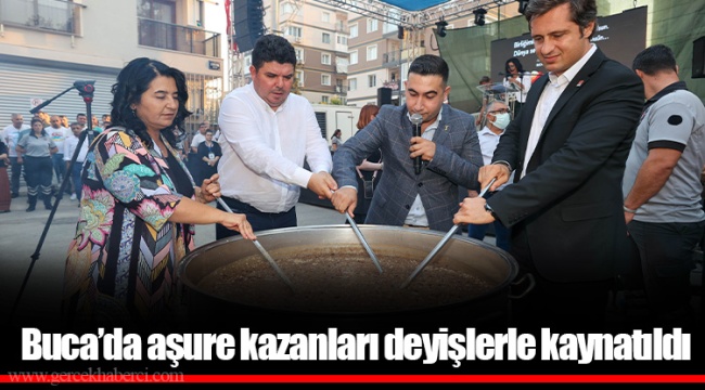 Buca’da aşure kazanları deyişlerle kaynatıldı