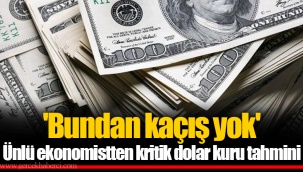 'Bundan kaçış yok' Ünlü ekonomistten kritik dolar kuru tahmini