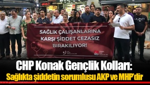 CHP Konak Gençlik Kolları: Sağlıkta şiddetin sorumlusu AKP ve MHP’dir