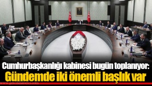 Cumhurbaşkanlığı kabinesi bugün toplanıyor: Gündemde iki önemli başlık var