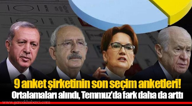 Dokuz şirketin yaptığı son anketlerin ortalaması alındı: Hangi parti ne kadar oy alıyor?