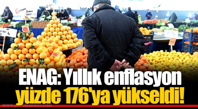 ENAG: Yıllık enflasyon yüzde 176&#039;ya yükseldi!