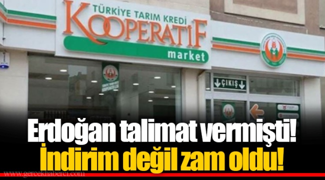 Erdoğan talimat vermişti! İndirim değil zam oldu!
