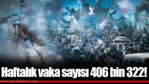 Haftalık vaka sayısı 406 bin 322