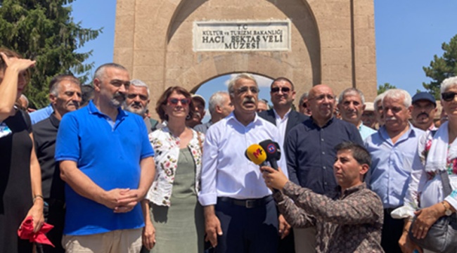HDP Eş Genel Başkanı Sancar Hacı Bektaş'ta: Aleviler lütuf değil eşit hak istiyor