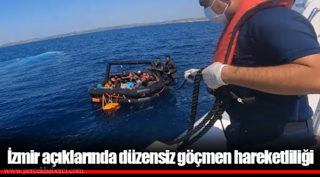 İzmir açıklarında düzensiz göçmen hareketliliği