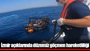 İzmir açıklarında düzensiz göçmen hareketliliği