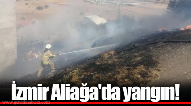 İzmir Aliağa'da yangın!