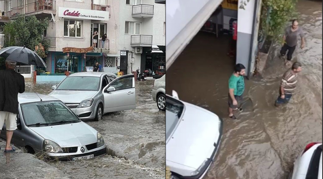 İzmir’i yeniden şiddetli yağış vurdu