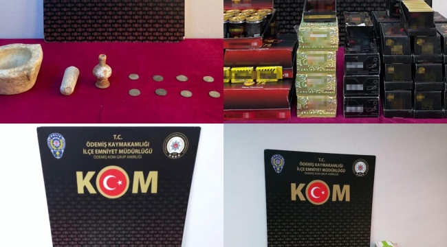 İzmir polisi tarihi eser kaçakçılığına geçit vermiyor