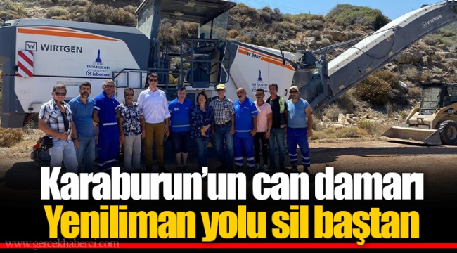 Karaburun’un can damarı Yeniliman yolu sil baştan