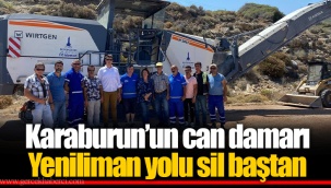 Karaburun’un can damarı Yeniliman yolu sil baştan