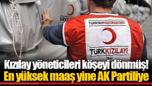 Kızılay yöneticileri köşeyi dönmüş! En yüksek maaş yine AK Partiliye