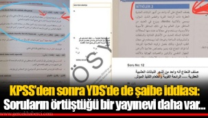 KPSS’den sonra YDS’de de şaibe iddiası: Soruların örtüştüğü bir yayınevi daha var…