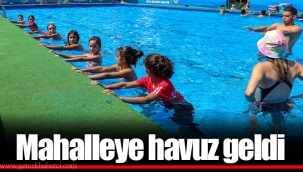 Mahalleye havuz geldi