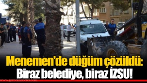 Menemen'de düğüm çözüldü: Biraz belediye, biraz İZSU!