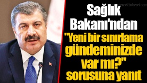 Sağlık Bakanı'ndan