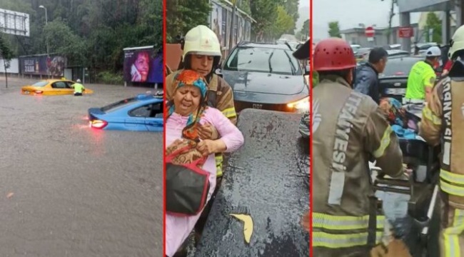 Sarıyer’de hastaneyi su bastı, hastalar tahliye edildi