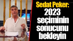Sedat Peker: 2023 seçiminin sonucunu bekleyin