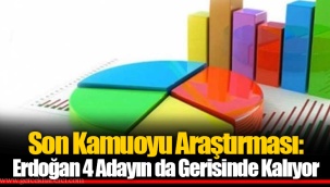 Son Kamuoyu Araştırması: Erdoğan 4 Adayın da Gerisinde Kalıyor