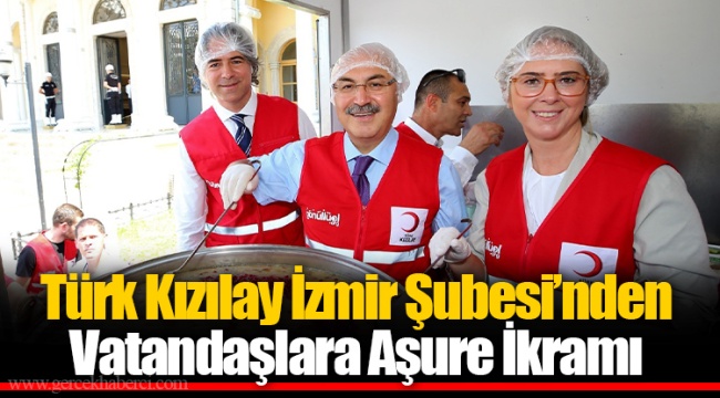 Türk Kızılay İzmir Şubesi’nden Vatandaşlara Aşure İkramı