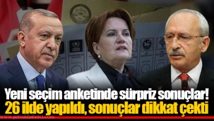 Yeni seçim anketinde sürpriz sonuçlar! 26 ilde yapıldı, sonuçlar dikkat çekti