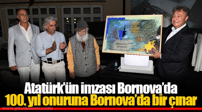 100. yıl onuruna Bornova’da bir çınar