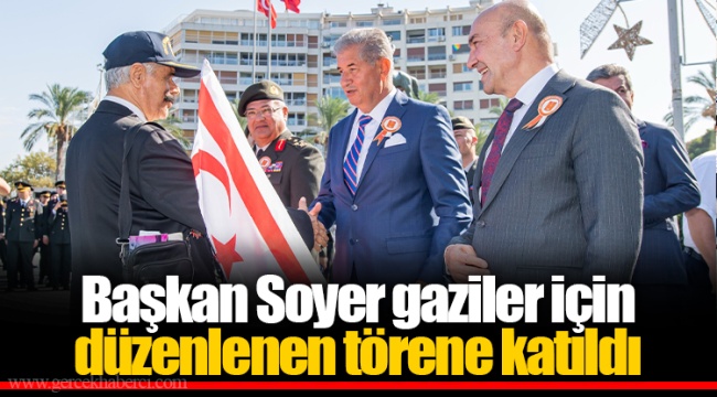 Başkan Soyer gaziler için düzenlenen törene katıldı