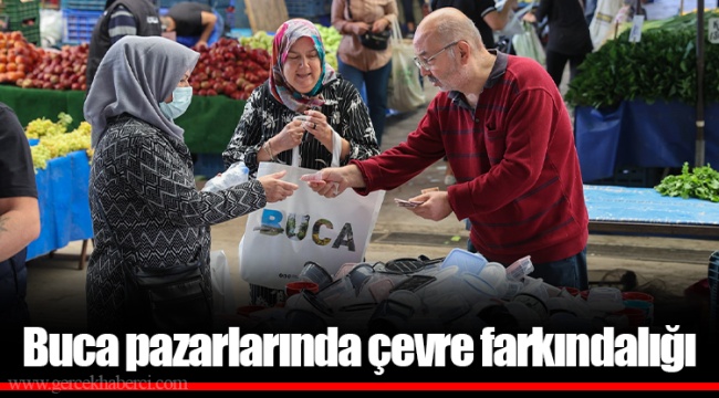 Buca pazarlarında çevre farkındalığı