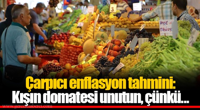 Çarpıcı enflasyon tahmini: Kışın domatesi unutun, çünkü...