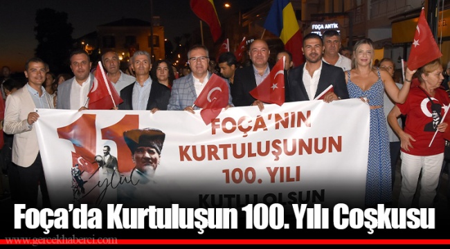 Foça’da Kurtuluşun 100. Yılı Coşkusu