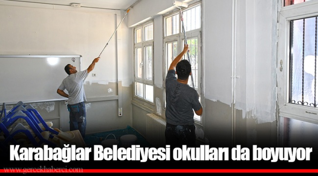Karabağlar Belediyesi okulları da boyuyor