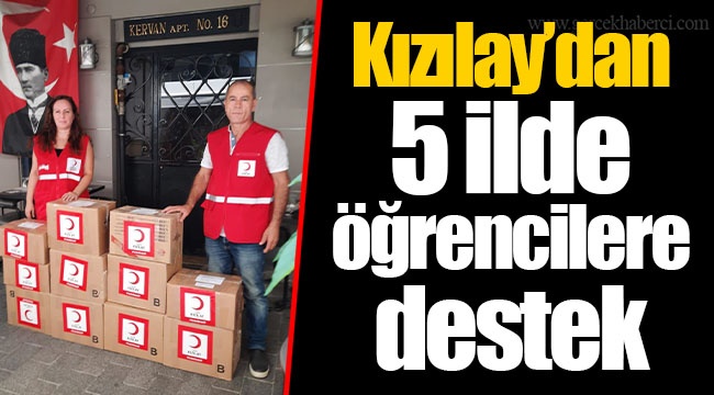 Kızılay’dan 5 ilde öğrencilere destek