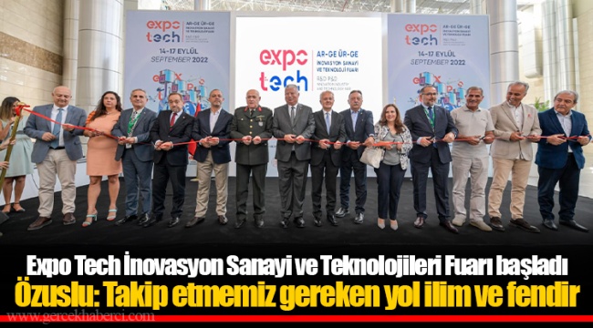 Özuslu: Takip etmemiz gereken yol ilim ve fendir