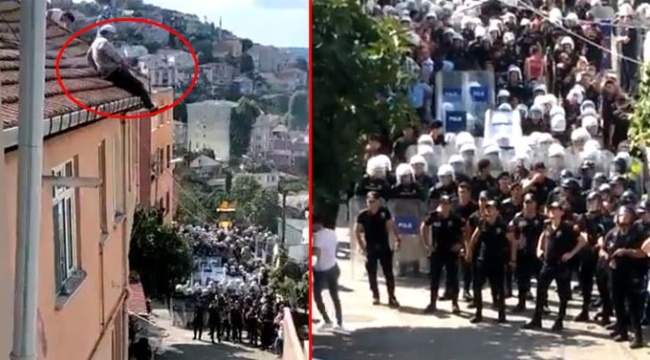 Polis Tokatköy’de mahalleliye birer gazı ve plastik mermiyle müdahale etti
