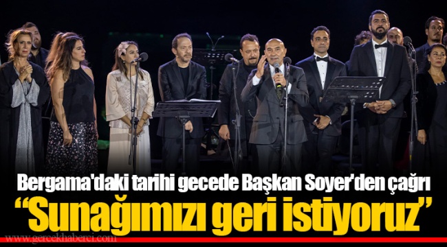 “Sunağımızı geri istiyoruz”