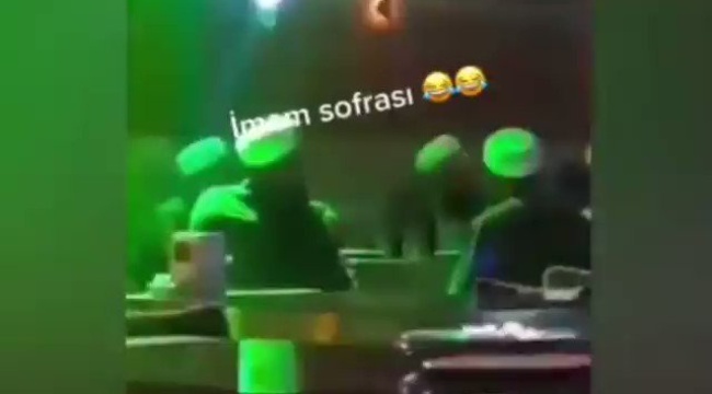 Tebliğciler pavyonda görüntülendi