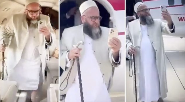 “TikTok şeyhi” Miraç Orbay özel jetle Ayasofya’ya geldi
