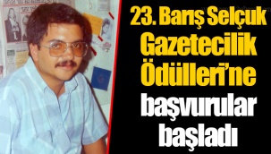 23. Barış Selçuk Gazetecilik Ödülleri’ne başvurular başladı