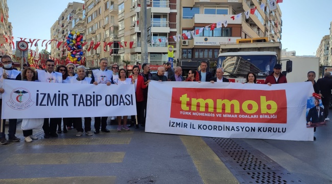 29 Ekim yürüyüşünde Tabip Odası ve TMMOB’un pankartları alınmadı