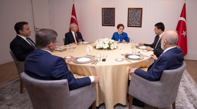 Altılı masanın 2.tur görüşmeleri başlıyor