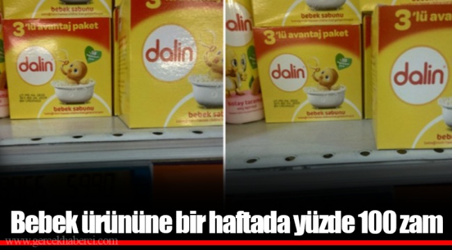 Bebek ürününe bir haftada yüzde 100 zam