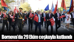 Bornova'da 29 Ekim coşkuyla kutlandı