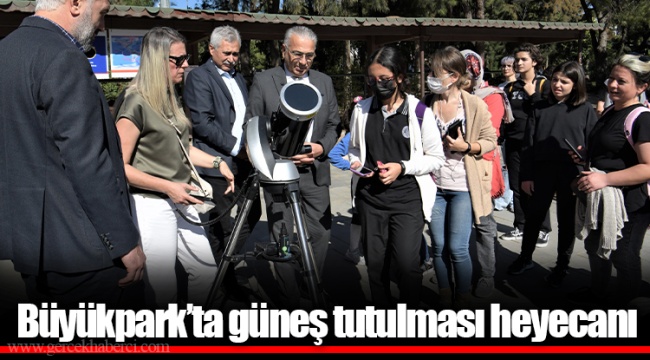 Büyükpark’ta güneş tutulması heyecanı