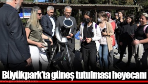 Büyükpark’ta güneş tutulması heyecanı