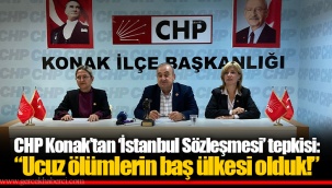 CHP Konak’tan ‘İstanbul Sözleşmesi’ tepkisi: “Ucuz ölümlerin baş ülkesi olduk!”