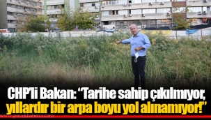 CHP’li Bakan: “Tarihe sahip çıkılmıyor, yıllardır bir arpa boyu yol alınamıyor!”