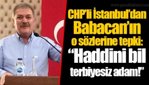 CHP'li İstanbul'dan Babacan'ın o sözlerine tepki:
