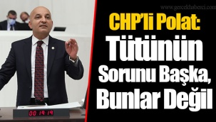 CHP’li Polat: Tütünün Sorunu Başka, Bunlar Değil